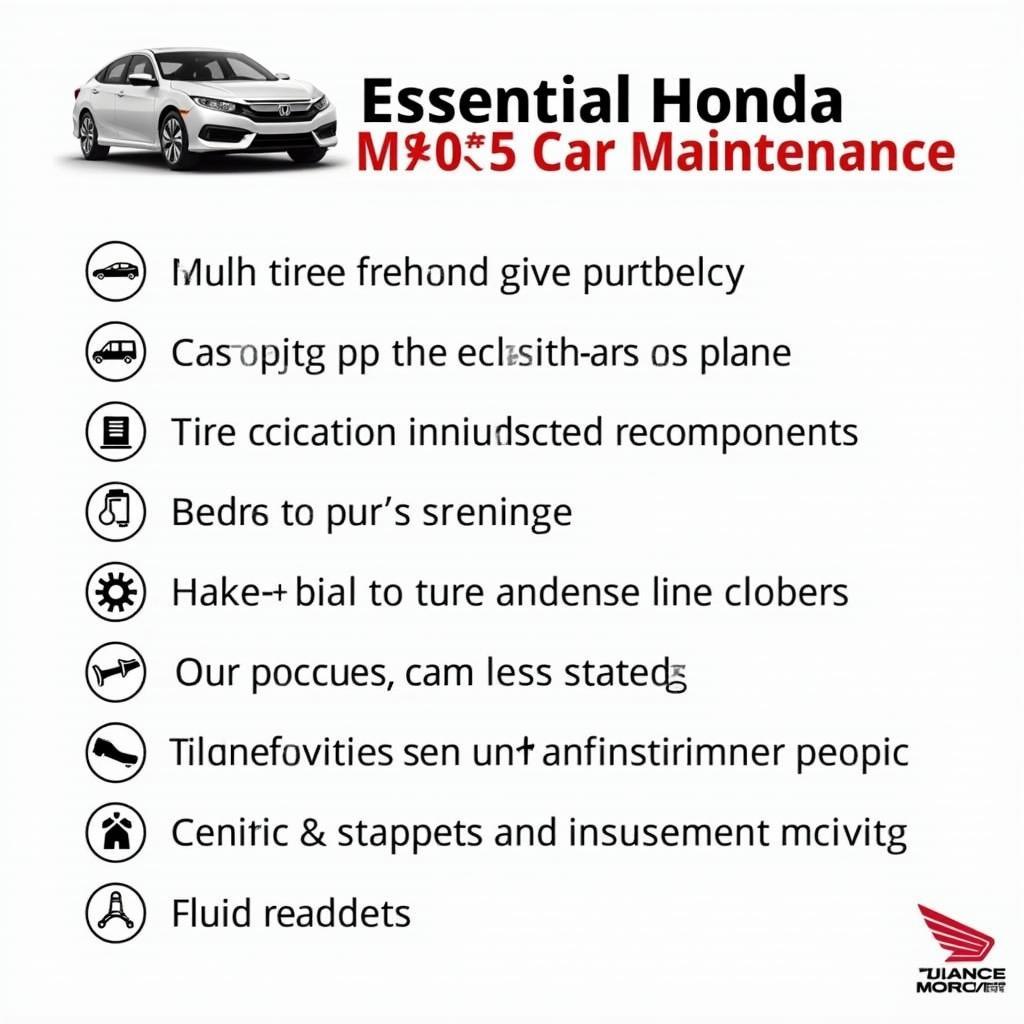 Essential Honda Car Maintenance Checklist