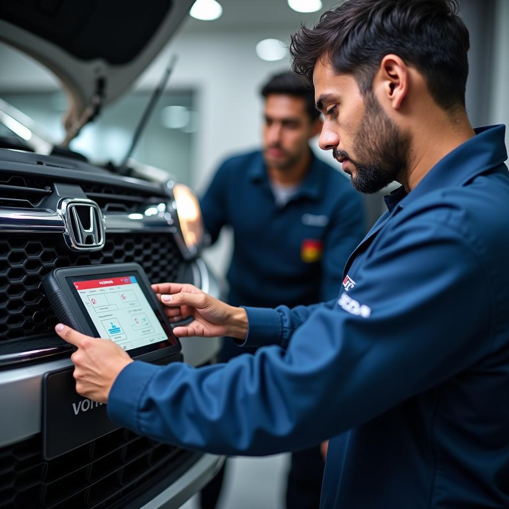 Modern Diagnostic Tools at Honda Service Centre in Ajmer