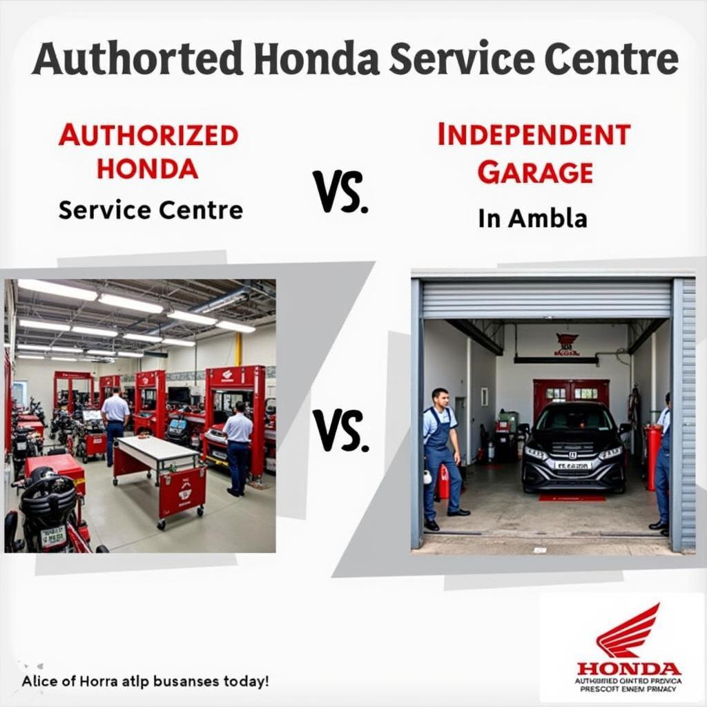 Honda Car Service Centre Ambala Authorized vs. Independent