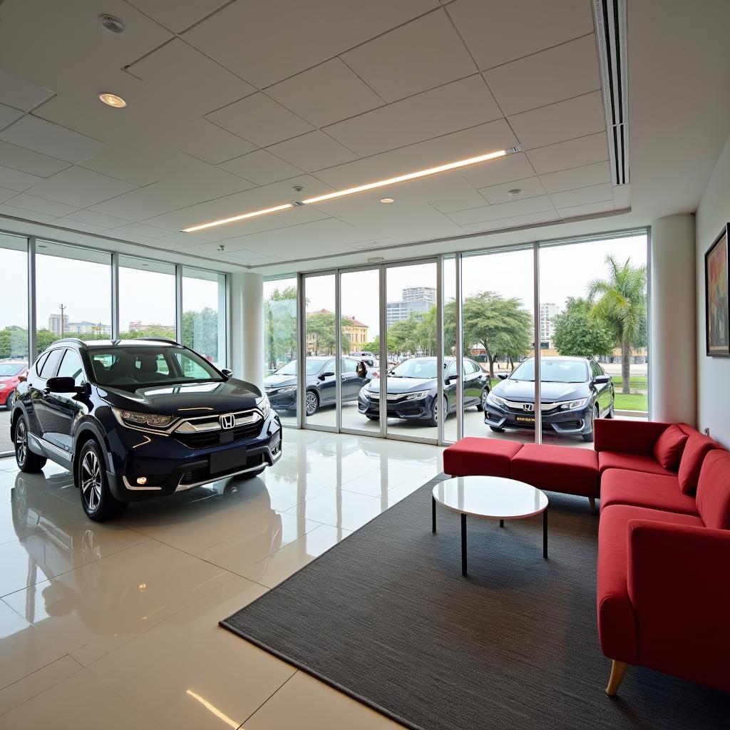 Comfortable Customer Lounge at Honda Service Centre