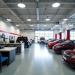 Modern Honda Car Service Centre Interior in Kota