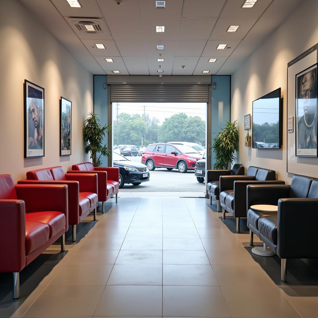 Comfortable Customer Waiting Area in Vadodara Honda Service Station