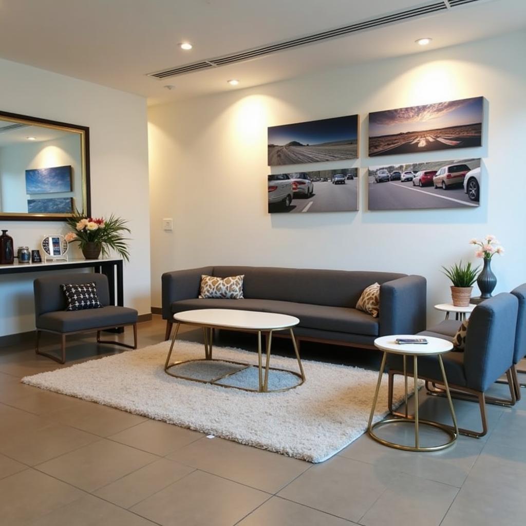 Comfortable Waiting Area at a Honda Car Service Centre in Greater Noida