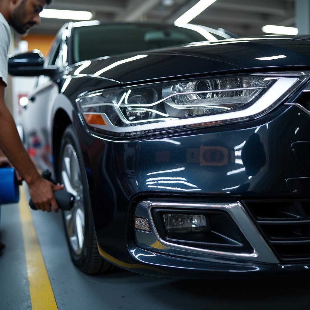 Honda Car Undergoing Service in Tamil Nadu