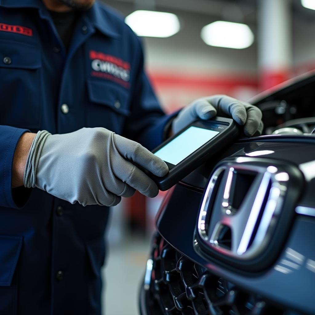 Honda Certified Technician at Work