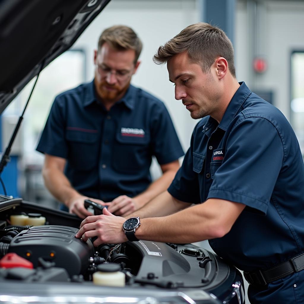 Honda Certified Technicians Working