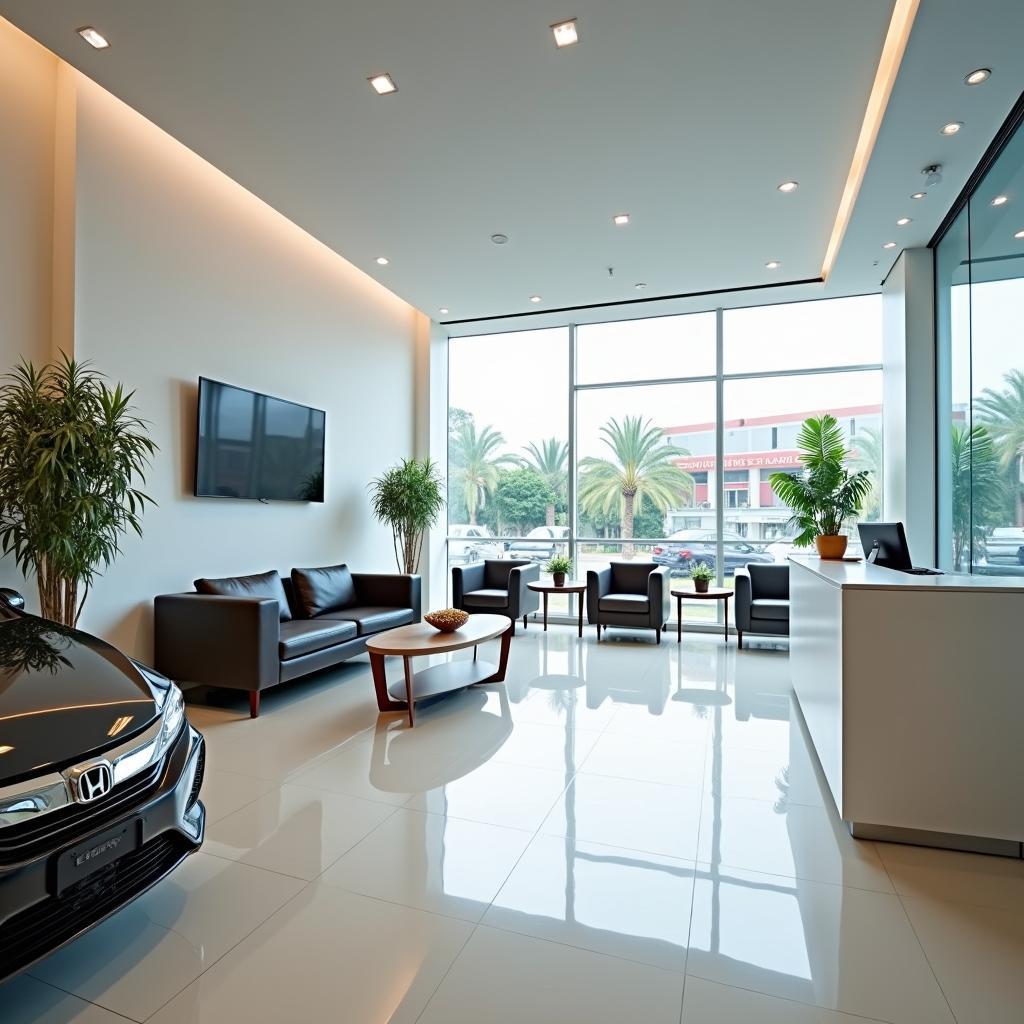 Modern Honda City Showroom Interior in Vizag