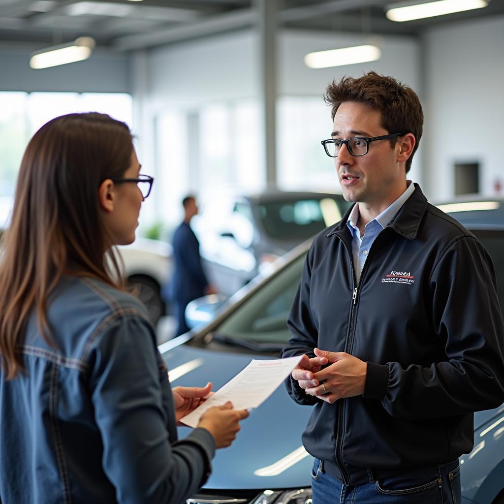 Honda Customer Consulting with Service Advisor