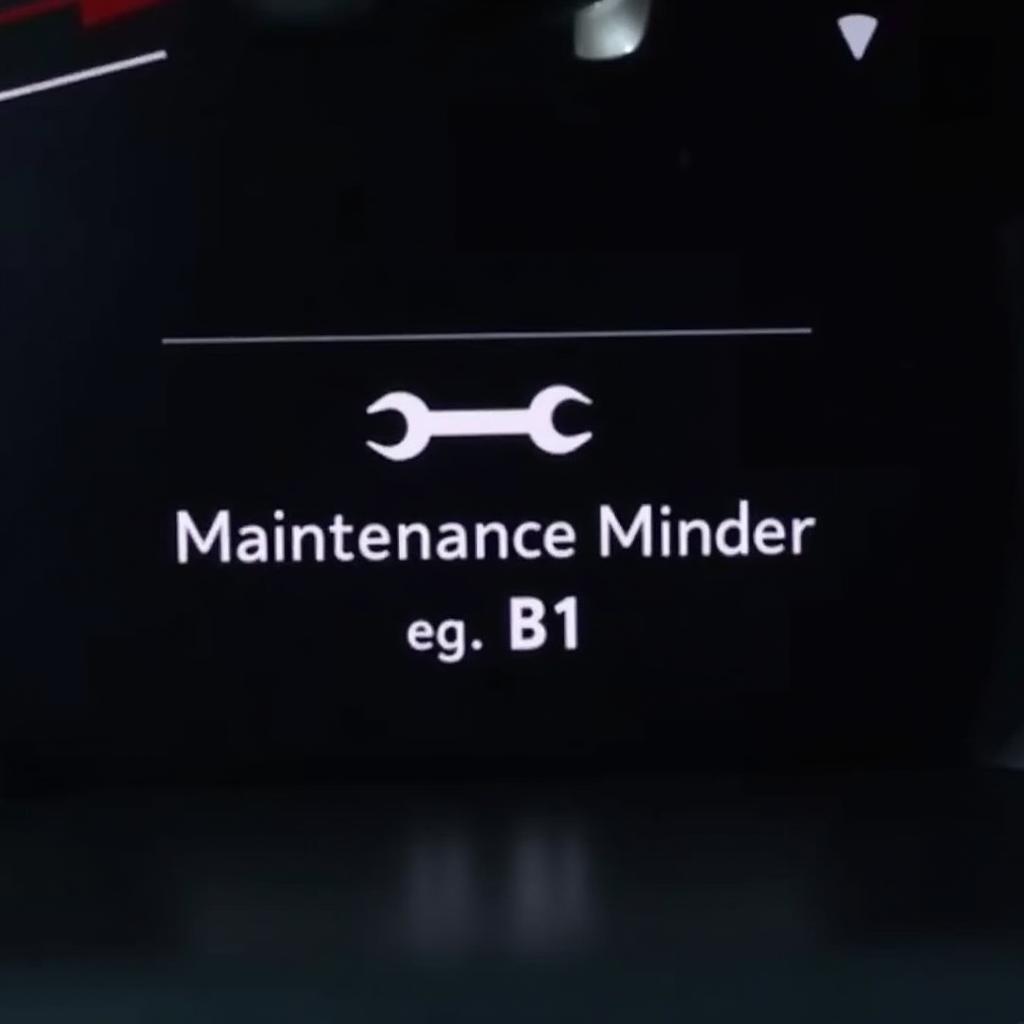 Honda Maintenance Minder Dashboard Display