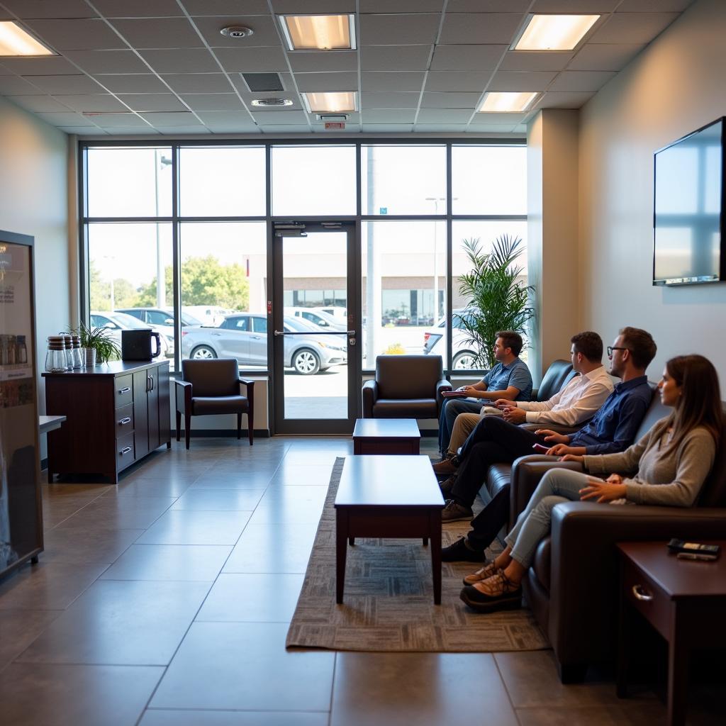 Comfortable Waiting Area at Honda Service Center in Banashankari