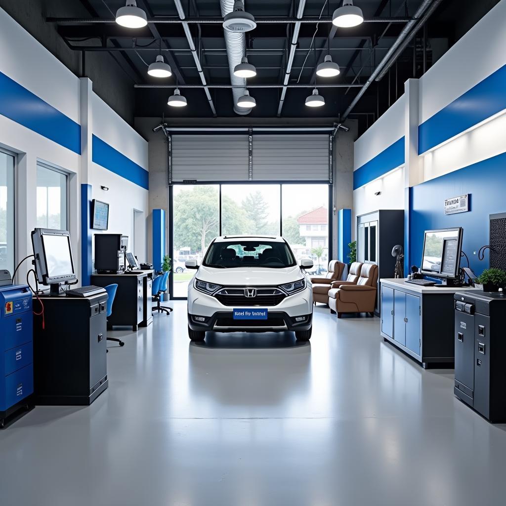 Modern Honda Service Center Facility in Malad West