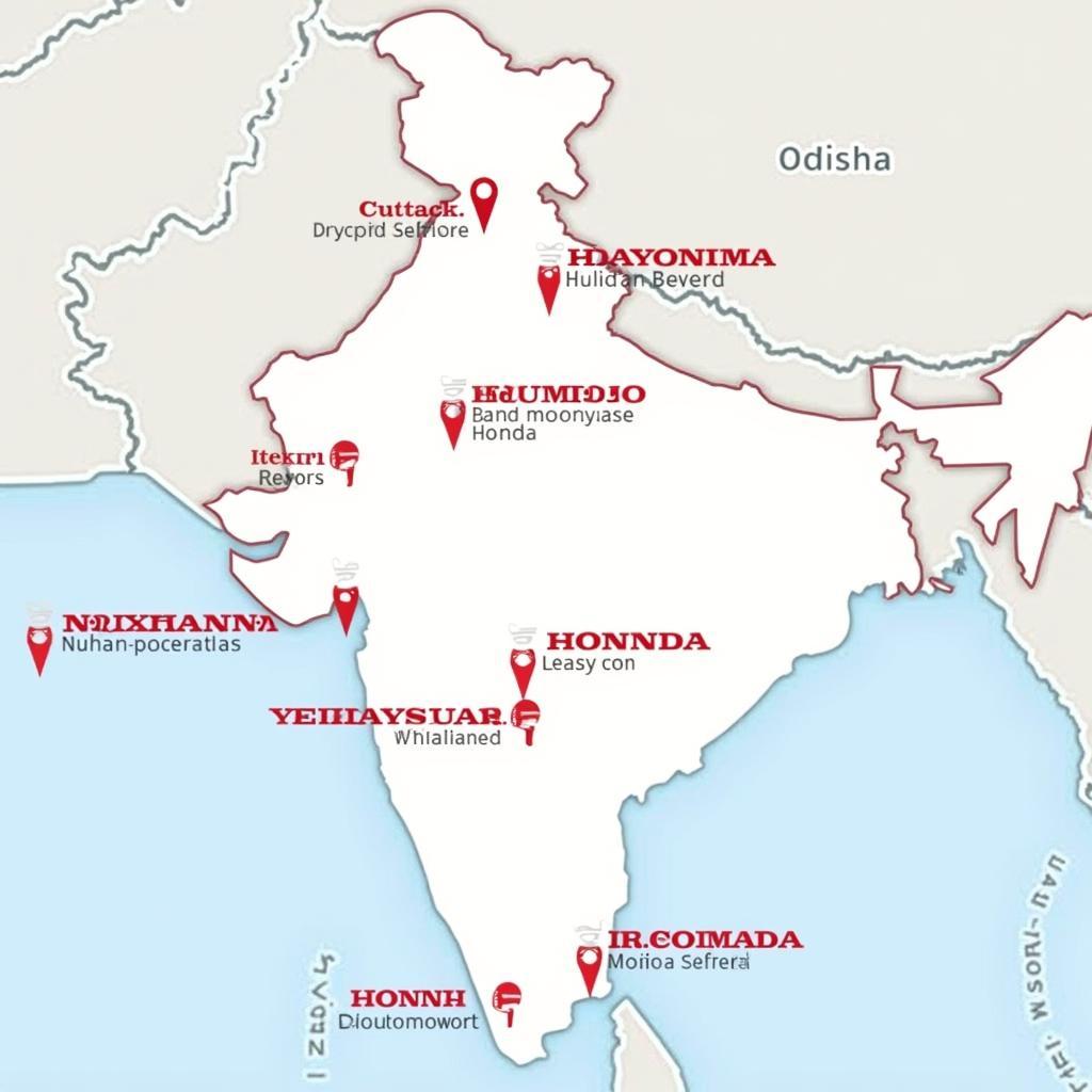 Honda Service Center Location in Odisha