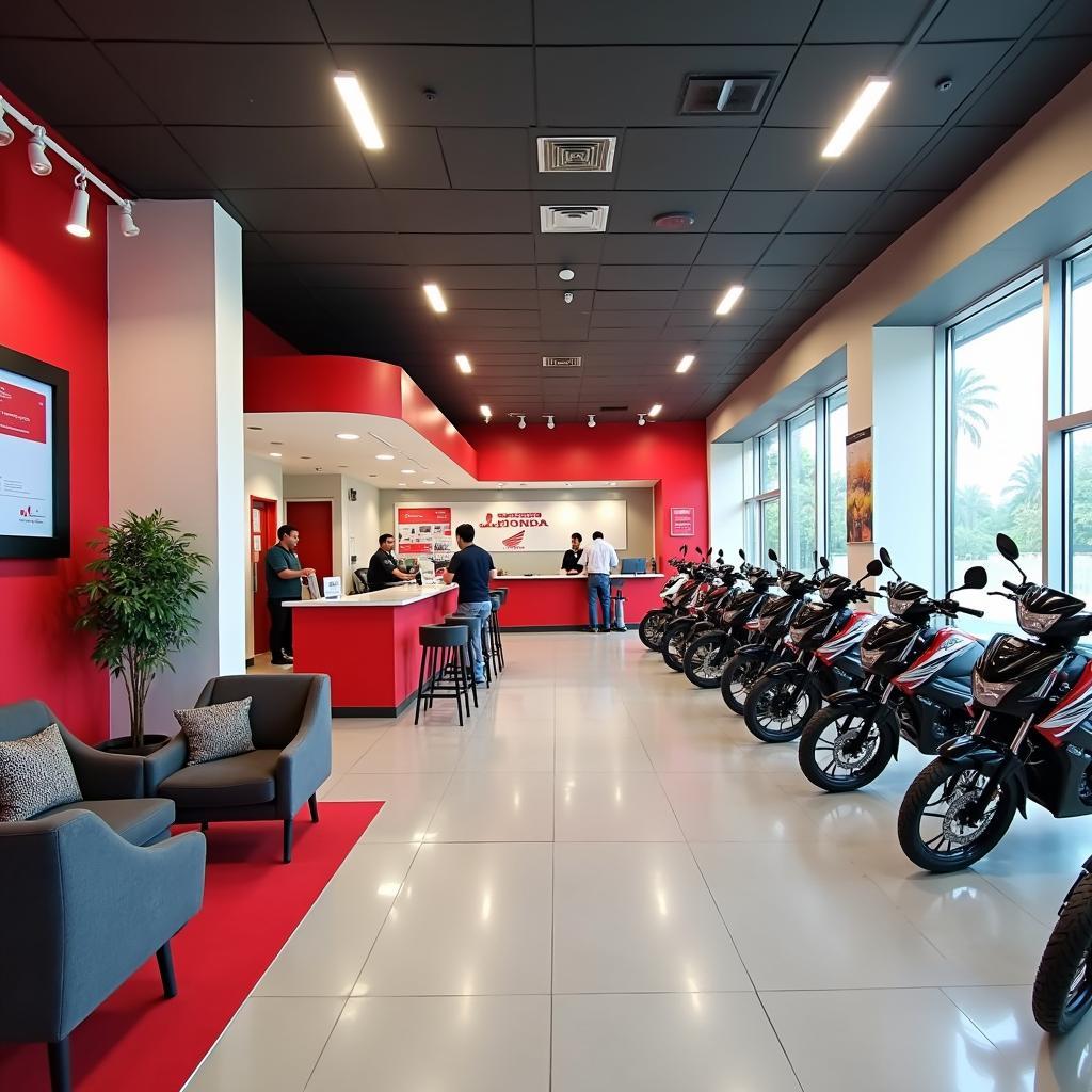 Honda Service Center Reception Area in Delhi