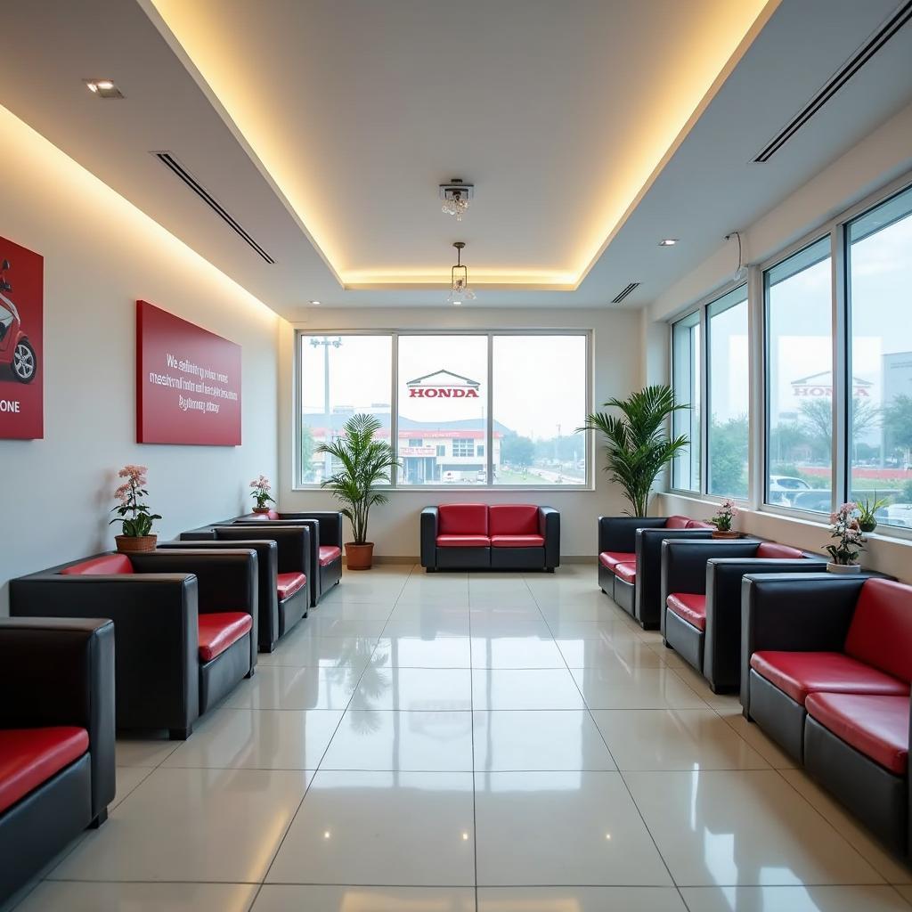 Comfortable Waiting Area at Honda Service Centre Ghaziabad