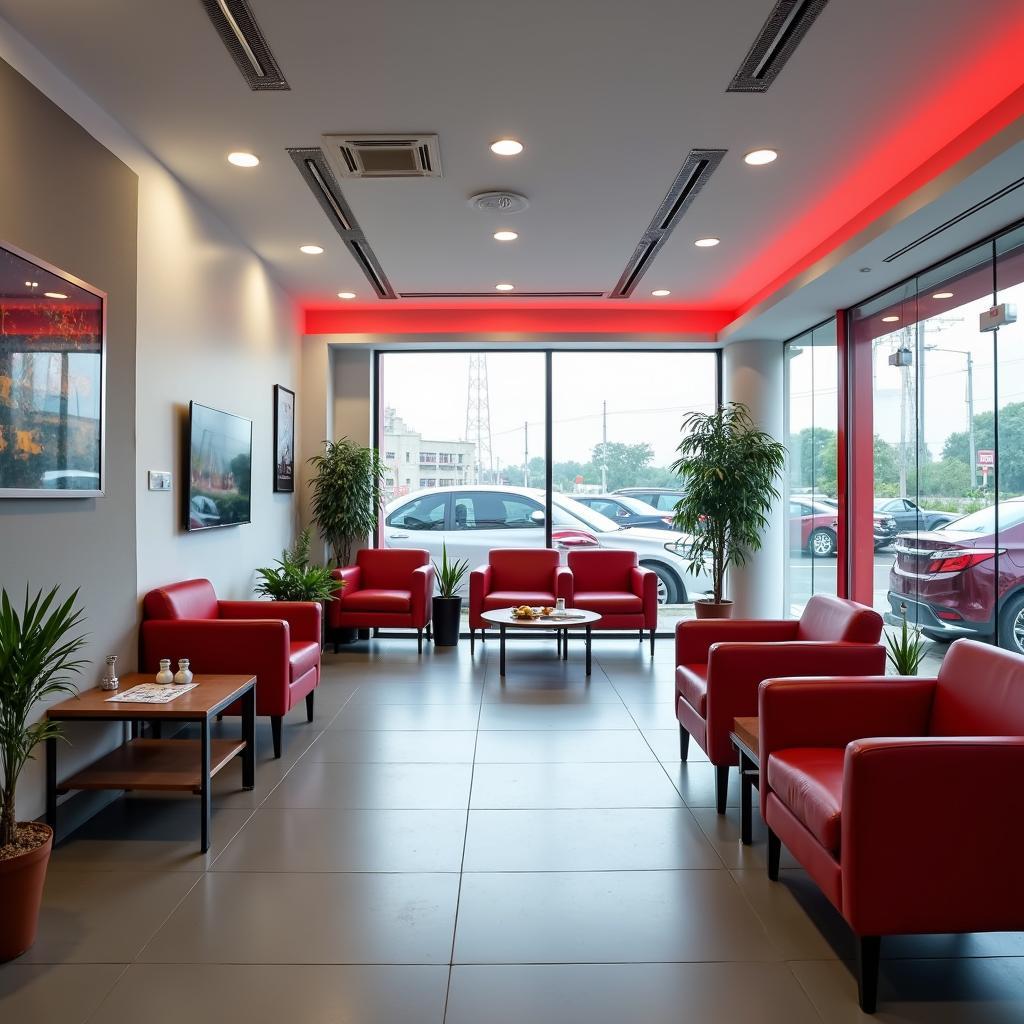 Customer Waiting Area at Honda Service Centre