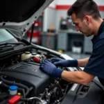 Honda Service Centre Technician at Work