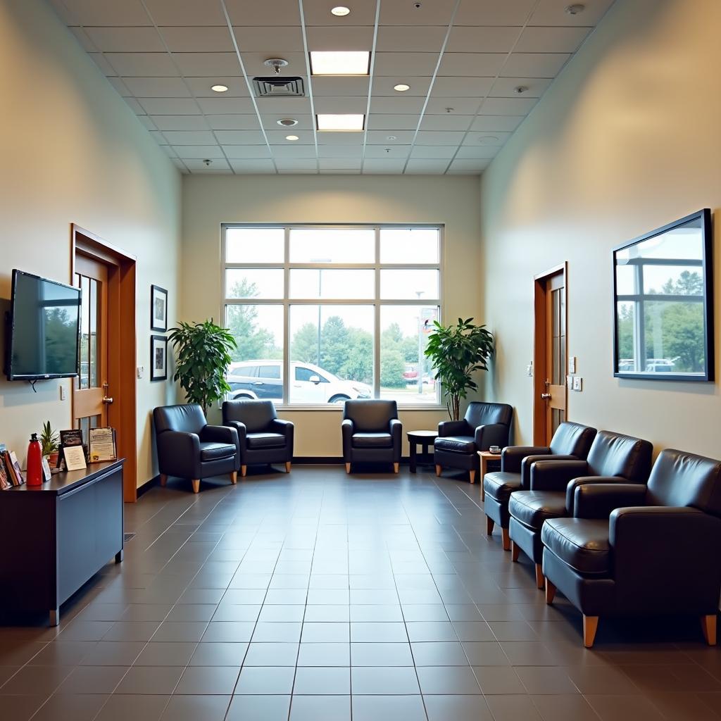 Comfortable Waiting Area at a Honda Service Centre