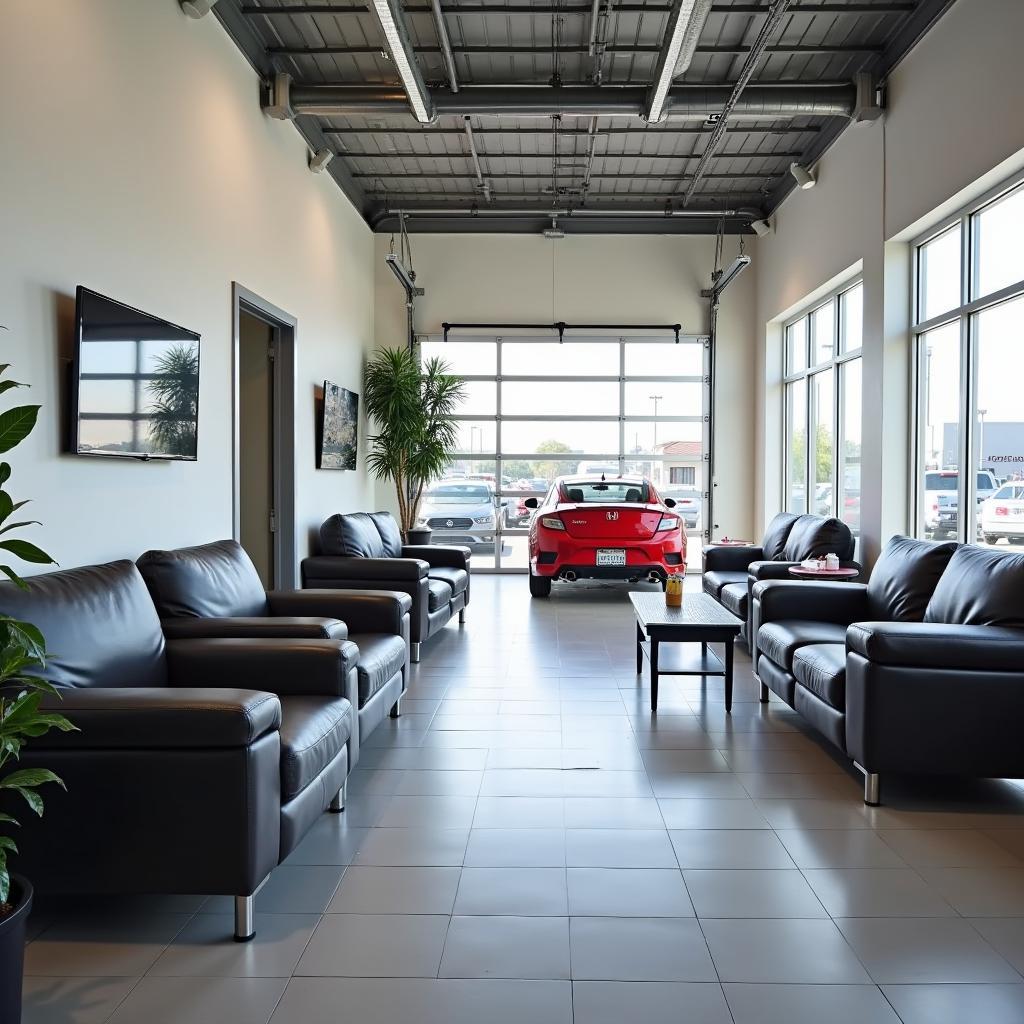 Comfortable Waiting Area at a Honda Service Centre