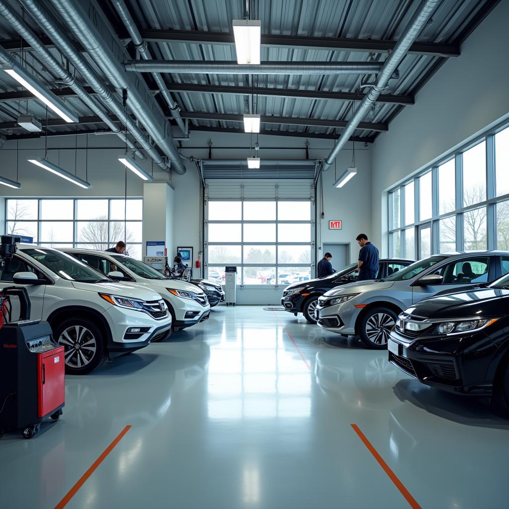 Modern Honda Service Facility in Noida