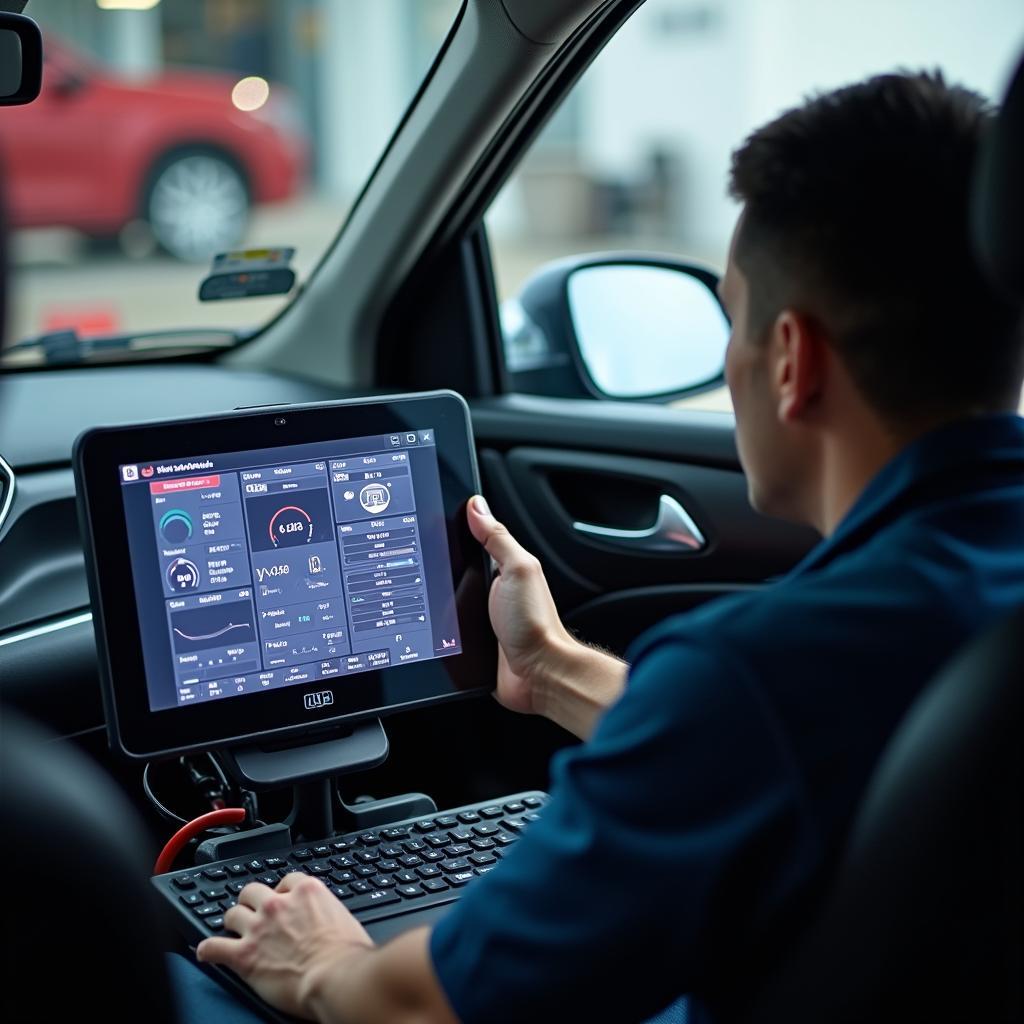 Advanced Diagnostic Tools at a Honda Service Station in Vadodara