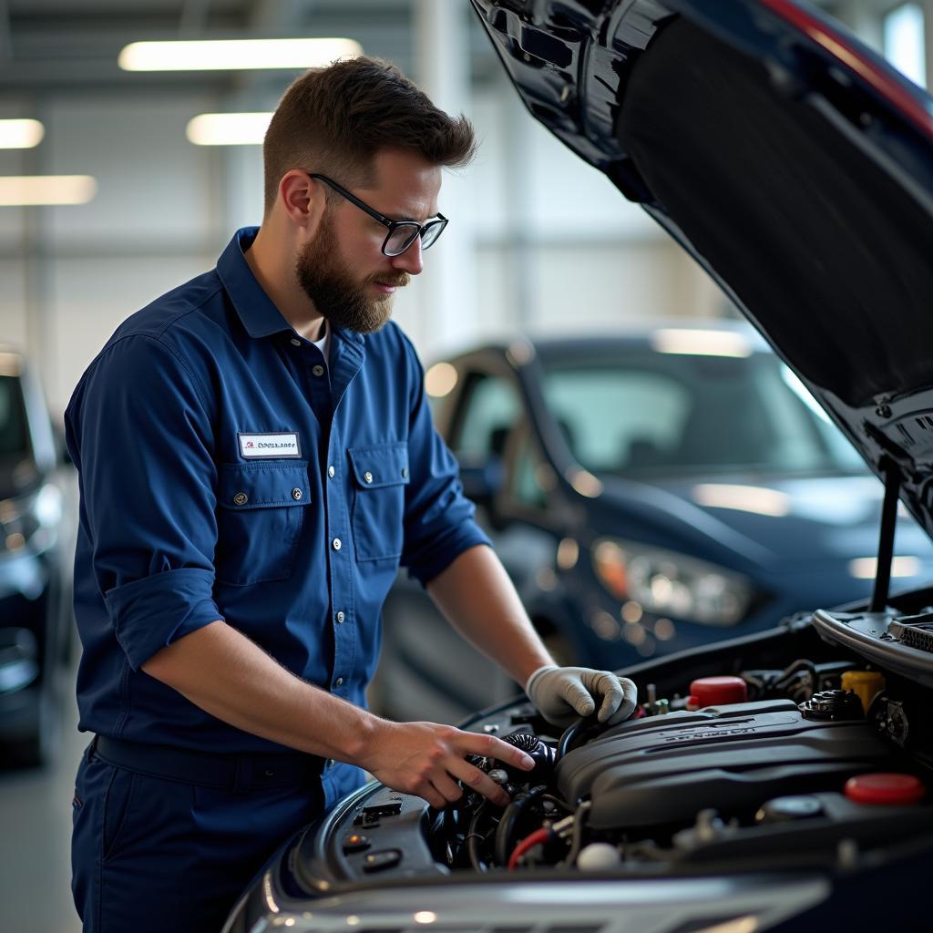 Honda Service Technician at Work