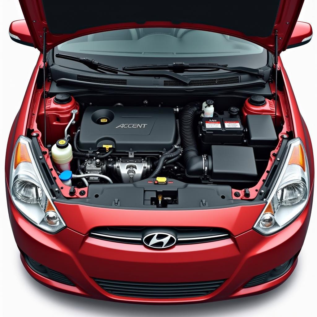 Hyundai Accent Engine Bay