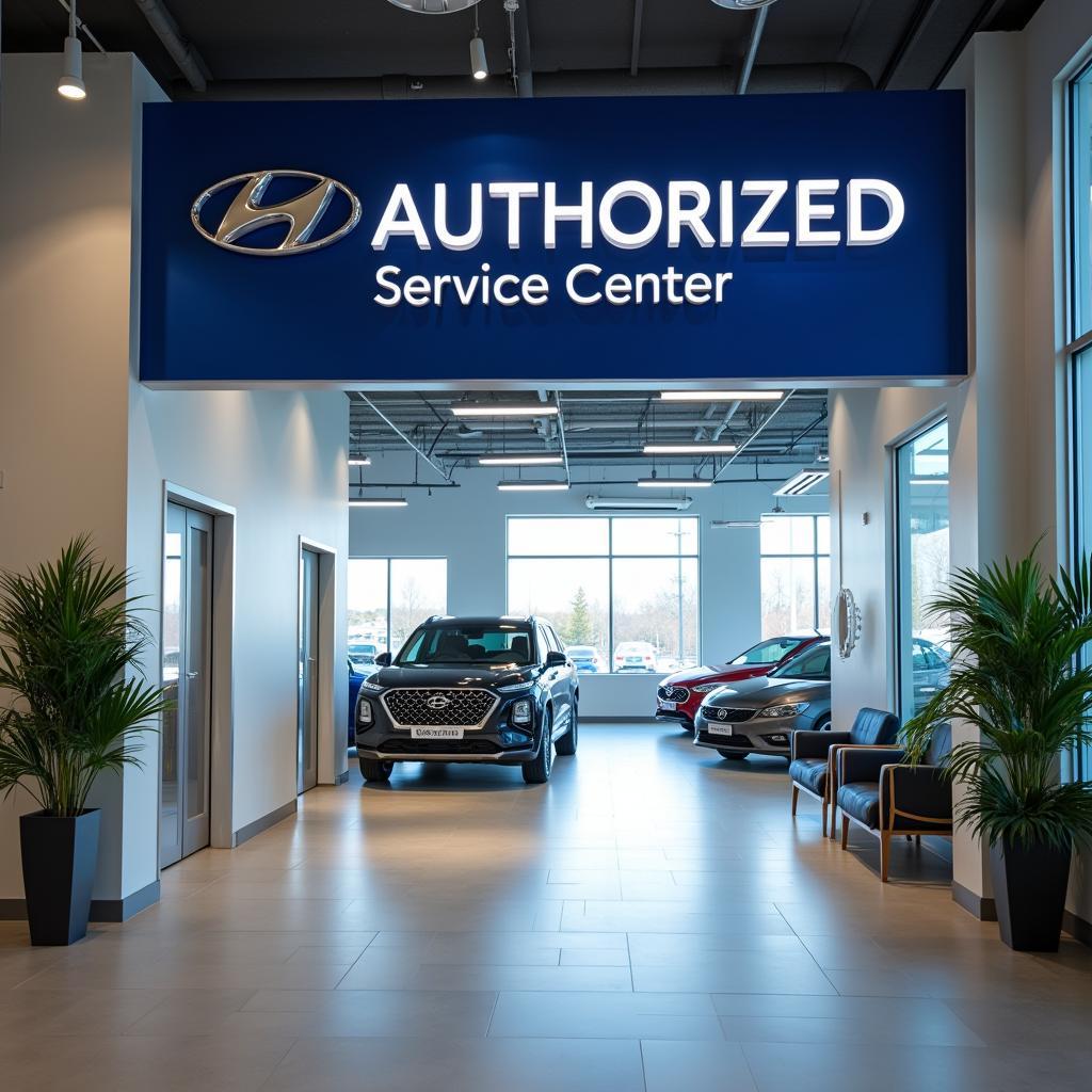 Hyundai Authorized Service Center Signage