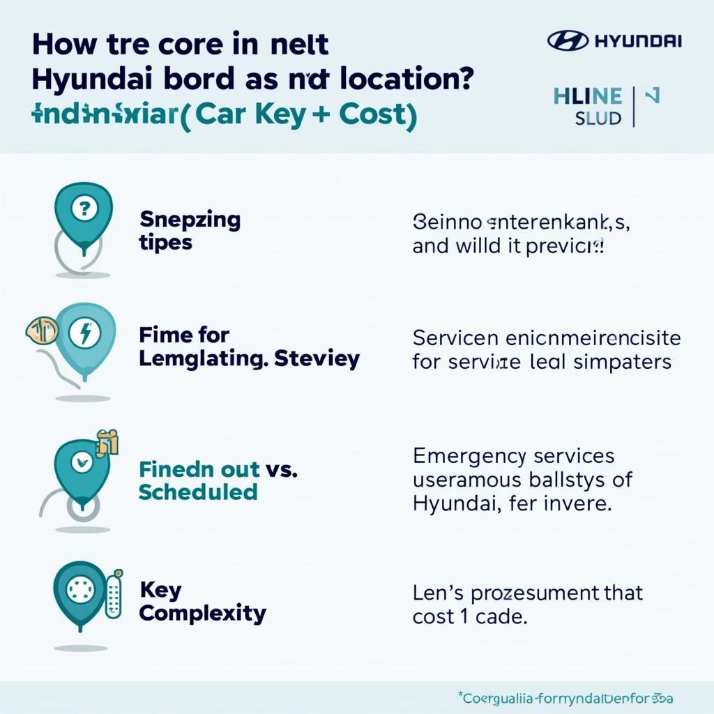 Factors Affecting Hyundai Car Key Costs