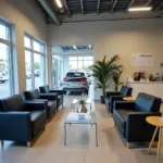 Comfortable Customer Waiting Area in a Navi Mumbai Hyundai Service Centre