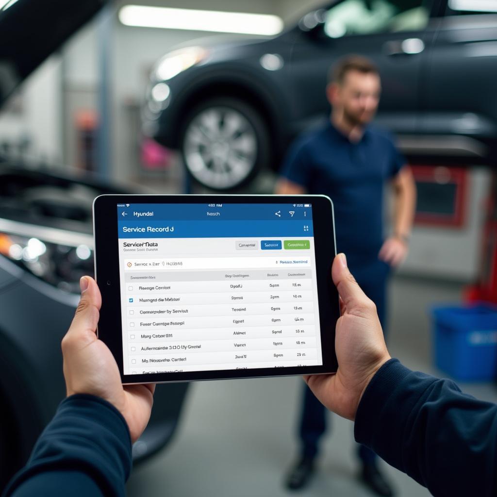 Checking Hyundai Car Service Record