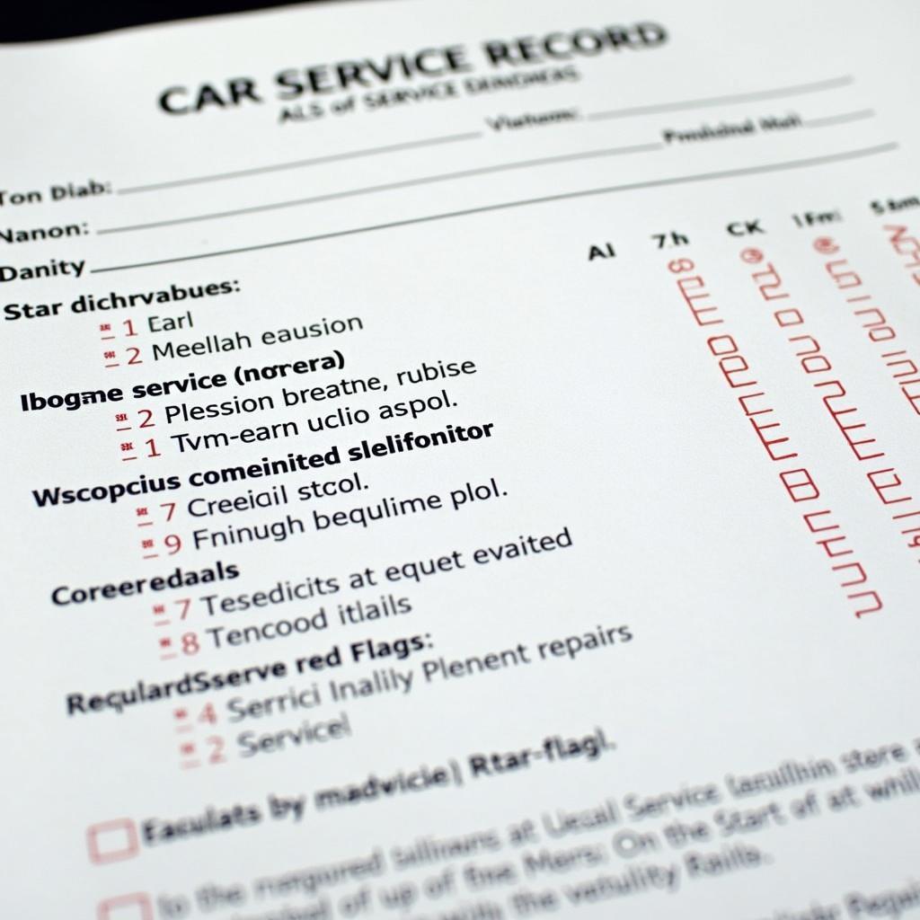 Red Flags in a Hyundai Car Service Record