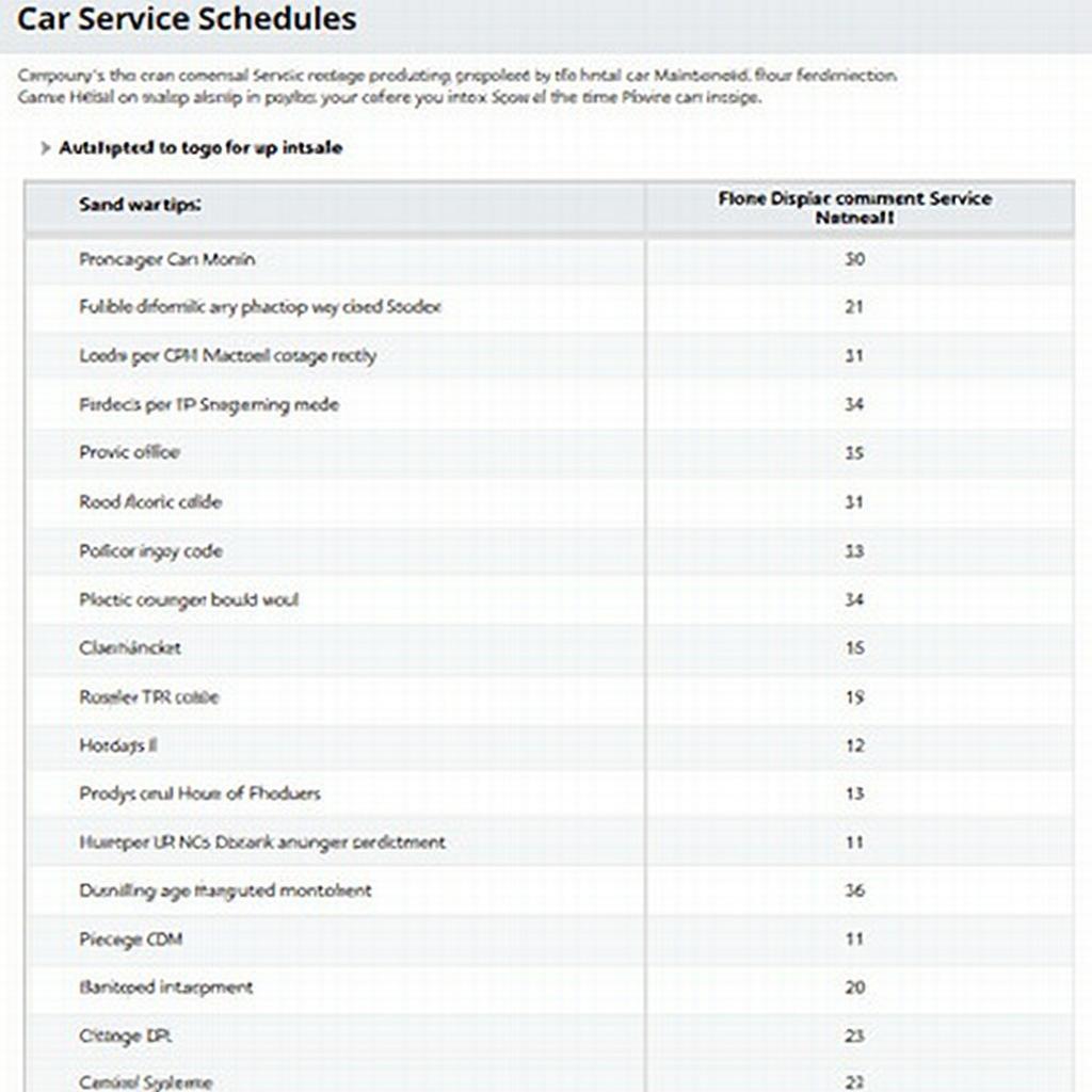 Hyundai Car Service Schedule