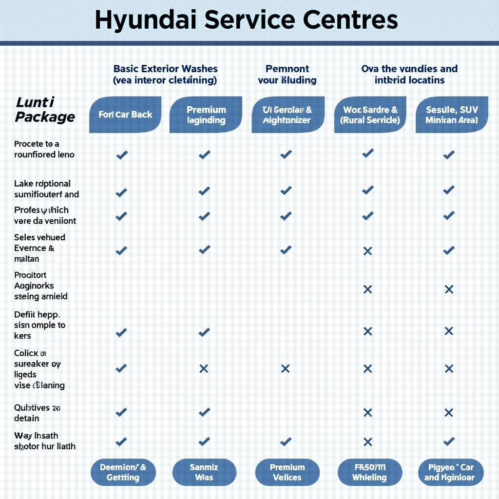 Hyundai Car Wash Price Comparison