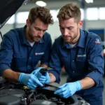 Hyundai Certified Technicians at Work