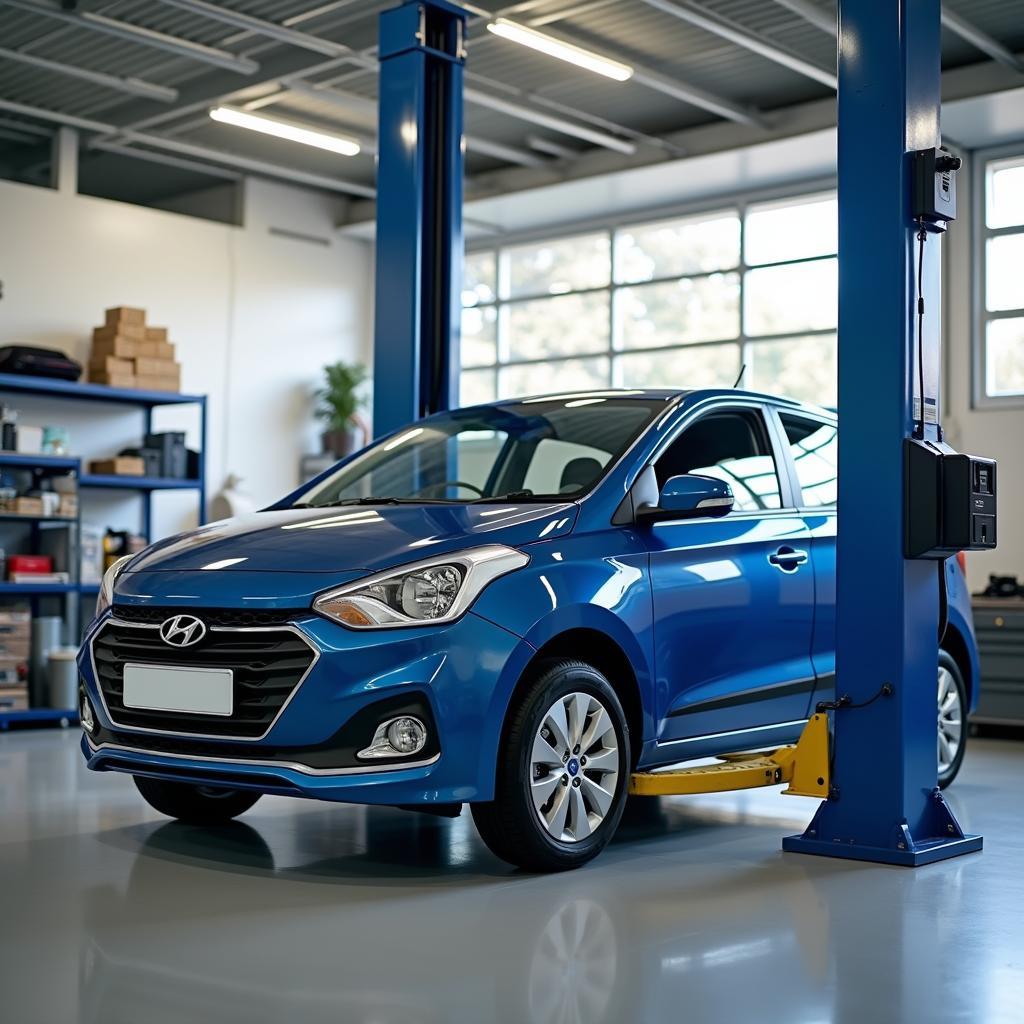 Hyundai Eon at a Service Center