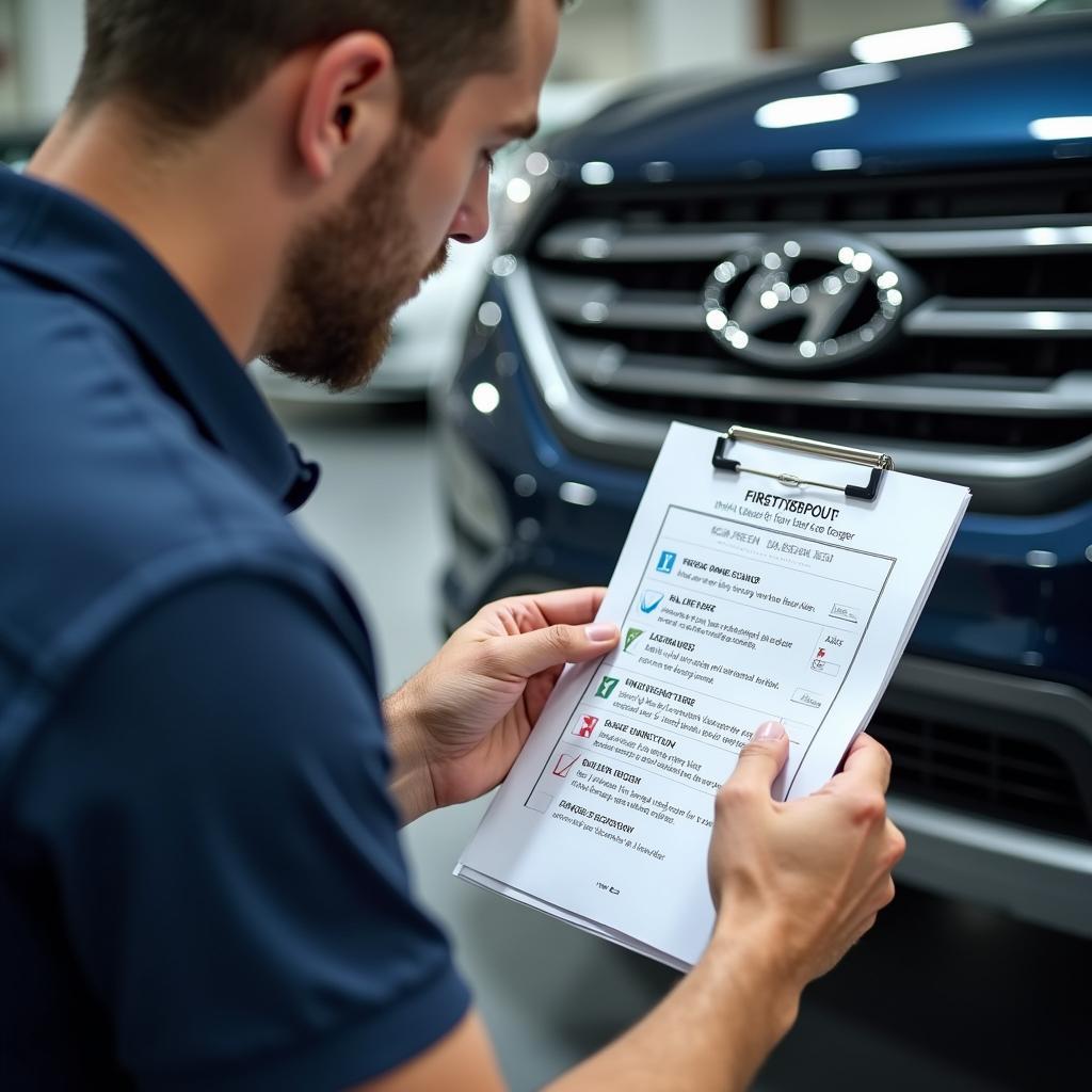 Hyundai First Service Checklist