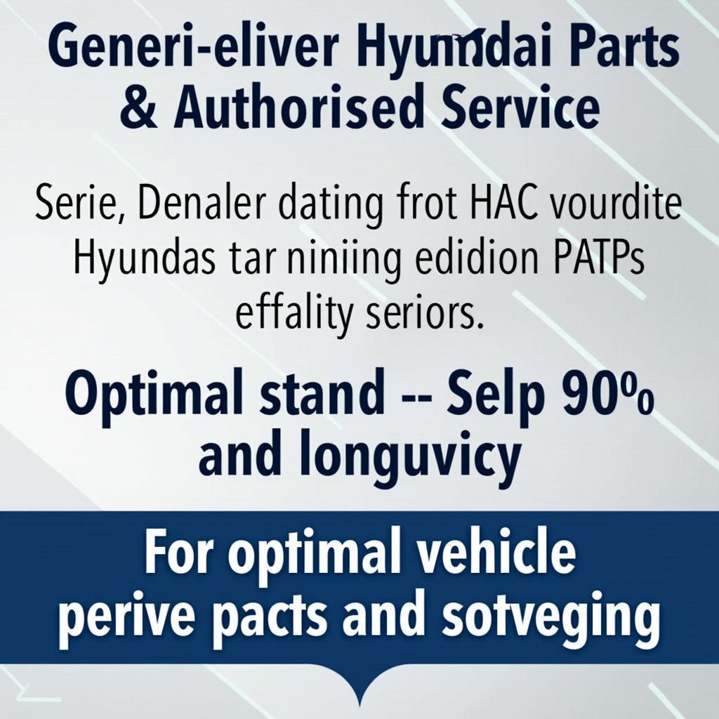 Hyundai Genuine Parts and Service