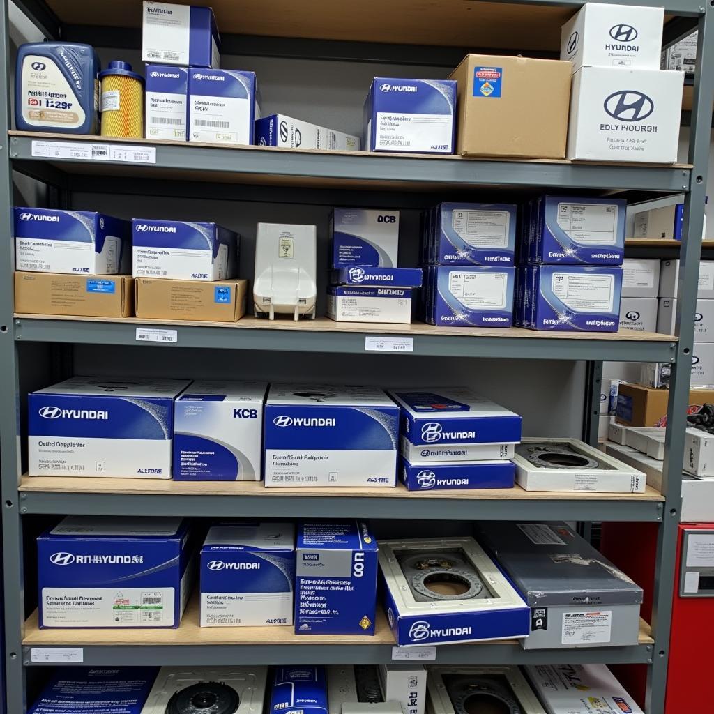 Genuine Hyundai Parts on Display in Tondiarpet