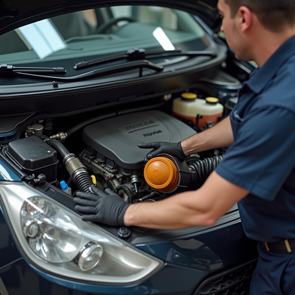 Hyundai Grand i10 engine oil change