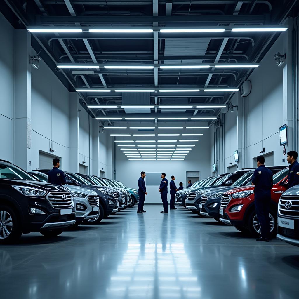 Modern Hyundai Service Facility in Gurugram