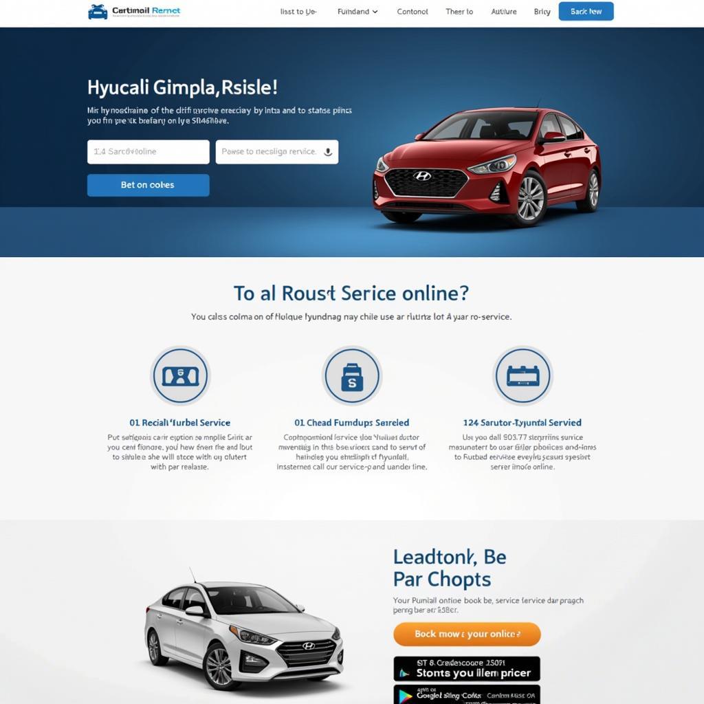 Hyundai Service Booking Website