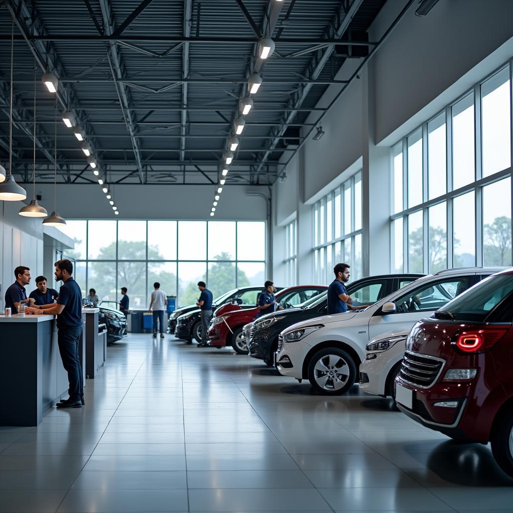 Modern Hyundai service center in Chandigarh