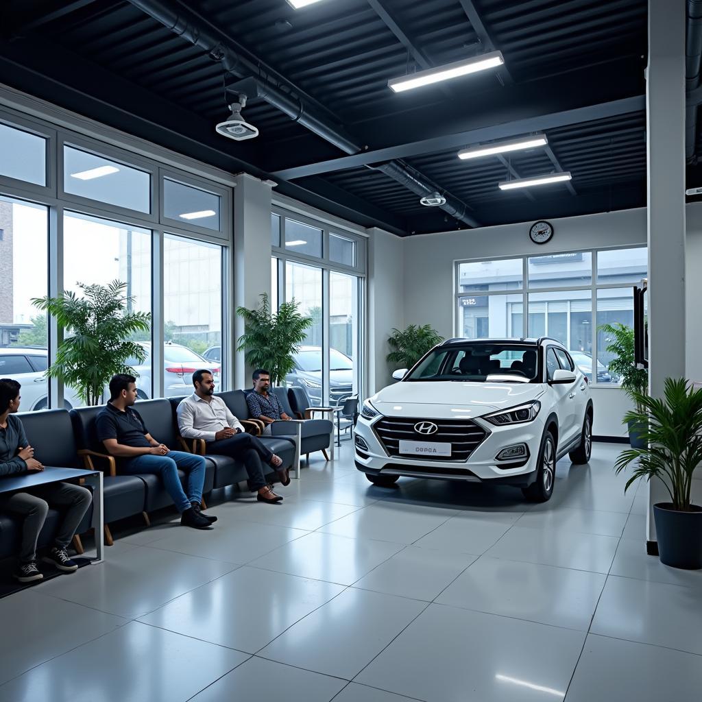 Modern Hyundai Service Center in Moradabad