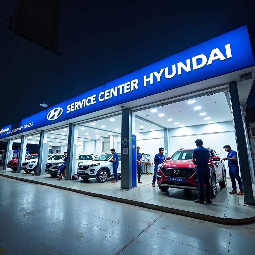 Modern Hyundai Service Center in Srikakulam