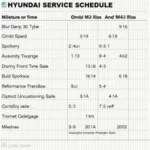 Hyundai Service Schedule