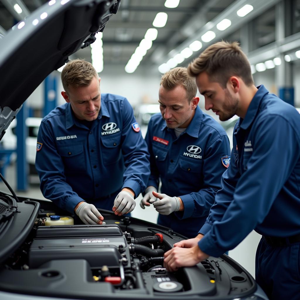 Skilled Hyundai Technicians