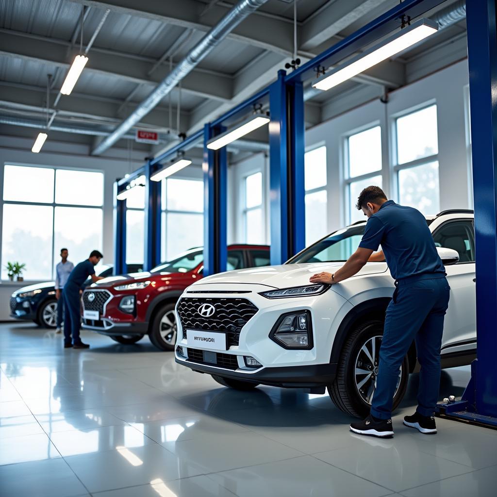 Modern Hyundai Service Center in Vijayawada