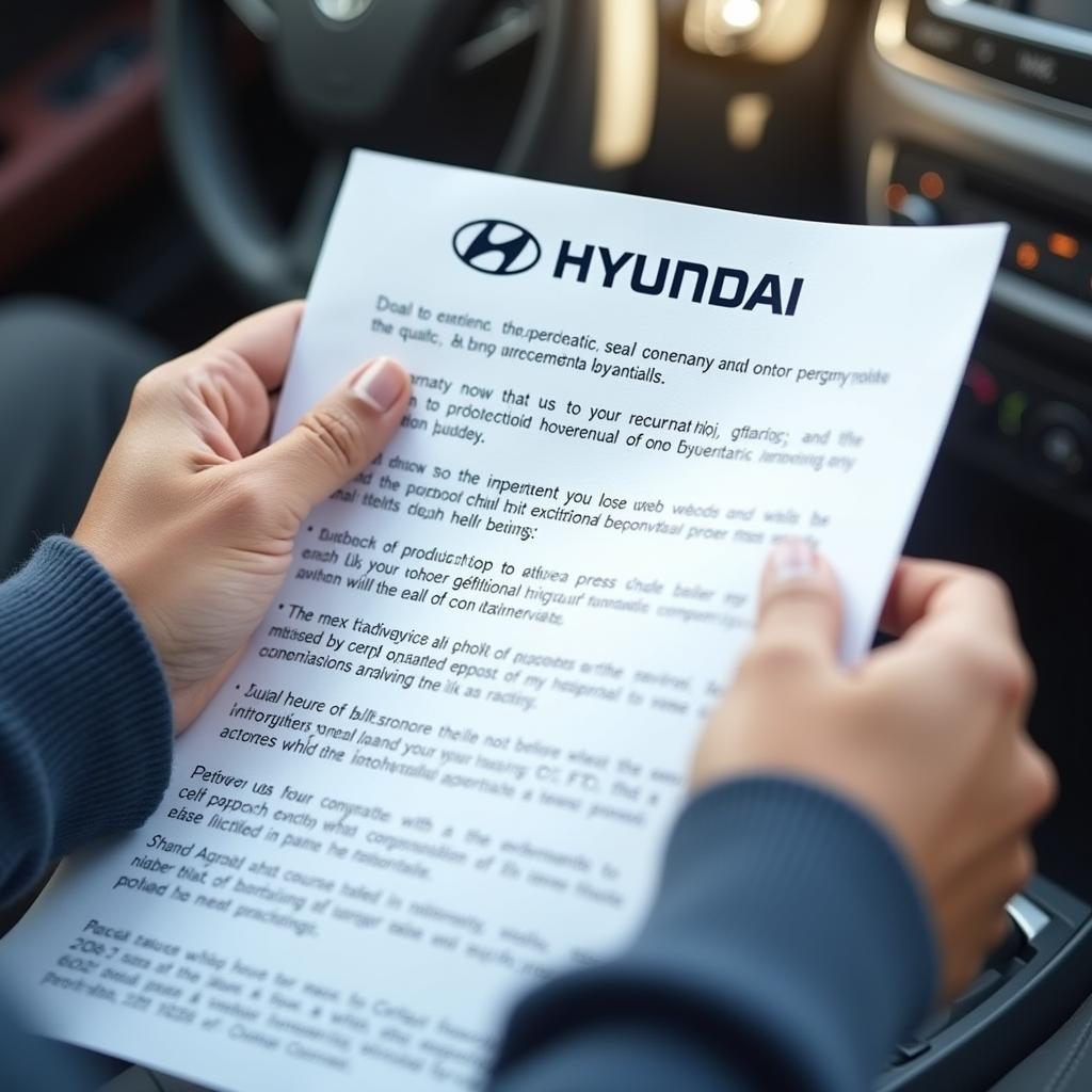 Hyundai Warranty Document