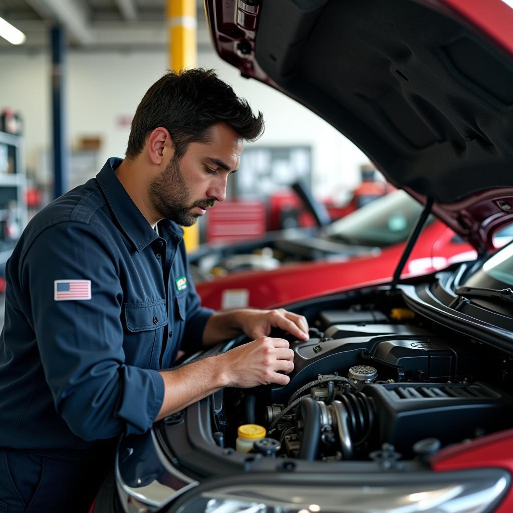 Independent Mechanic at Work