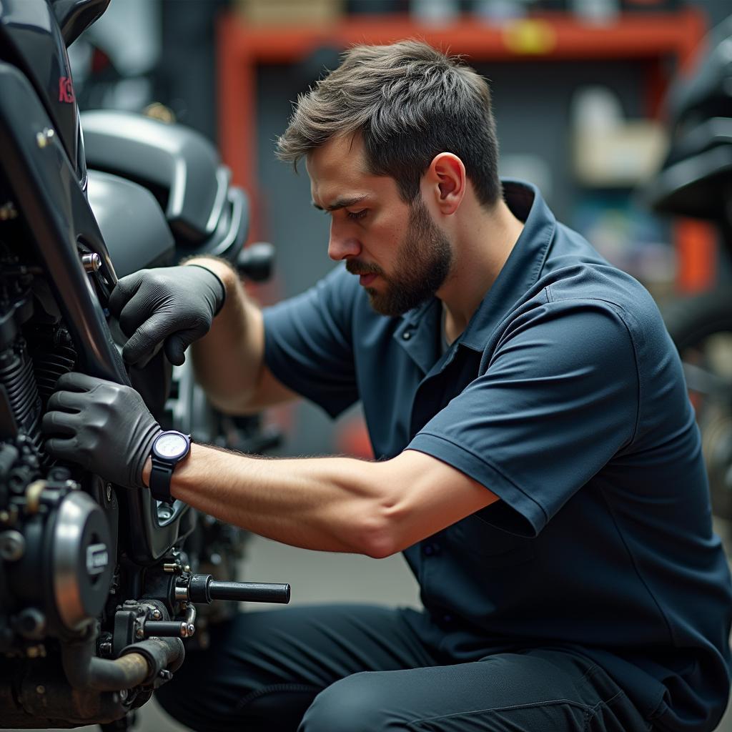 Independent Suzuki Mechanic at Work